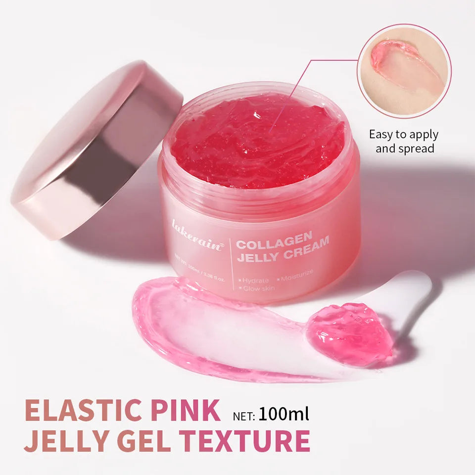 100ml Collagen Jelly Face Cream, Moisturizing Firming Anti-Aging, Brightening Wrinkle Remover Skin Care