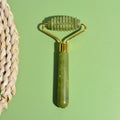 1 Pcs Xiu Yu Jade Roller Facial Ridged Roller Skin Massage Roller Facial Beauty Container Natural Xiuyu Thin Face Tools