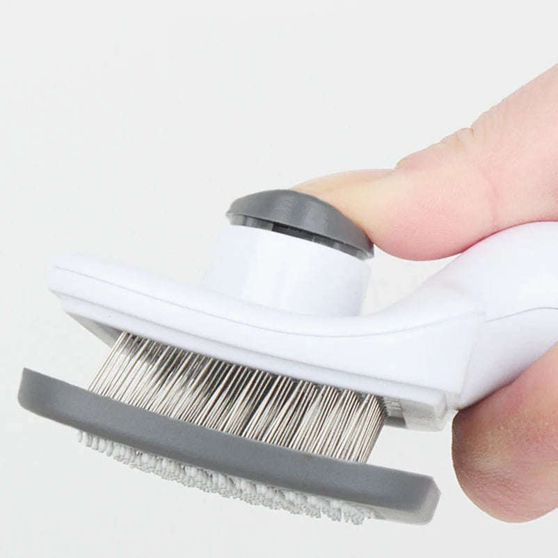 Self Cleaning Slicker Brush Pet Grooming Brush One Button Hair Removal Comb for Dogs Cats Removes Loose Undercoat Tangled Hair
