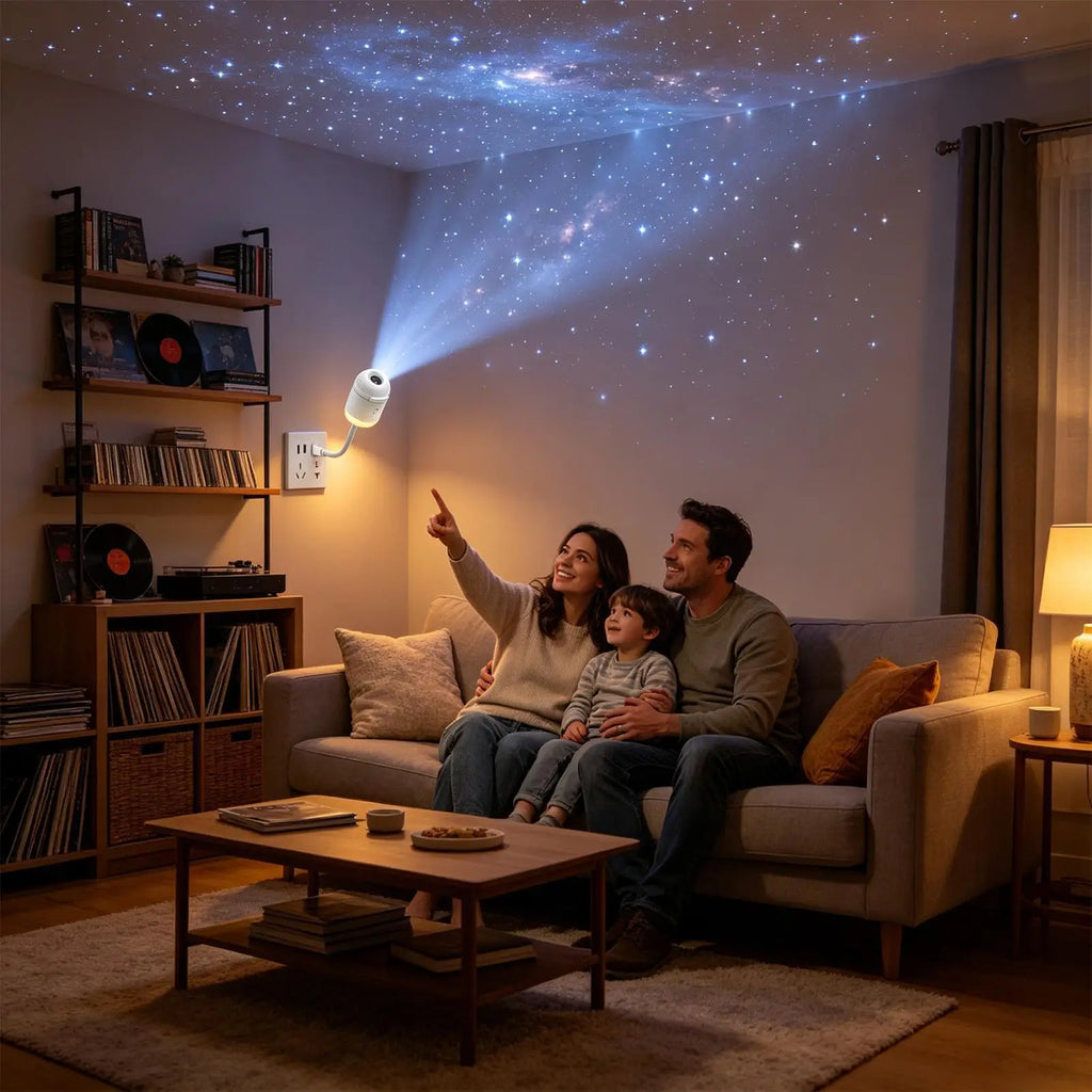 Galaxy Projector Night Light with 24 Slides, 360  Rotating USB Starry Sky Lamp, Adjustable Brightness LED Home Decor for Bedroom