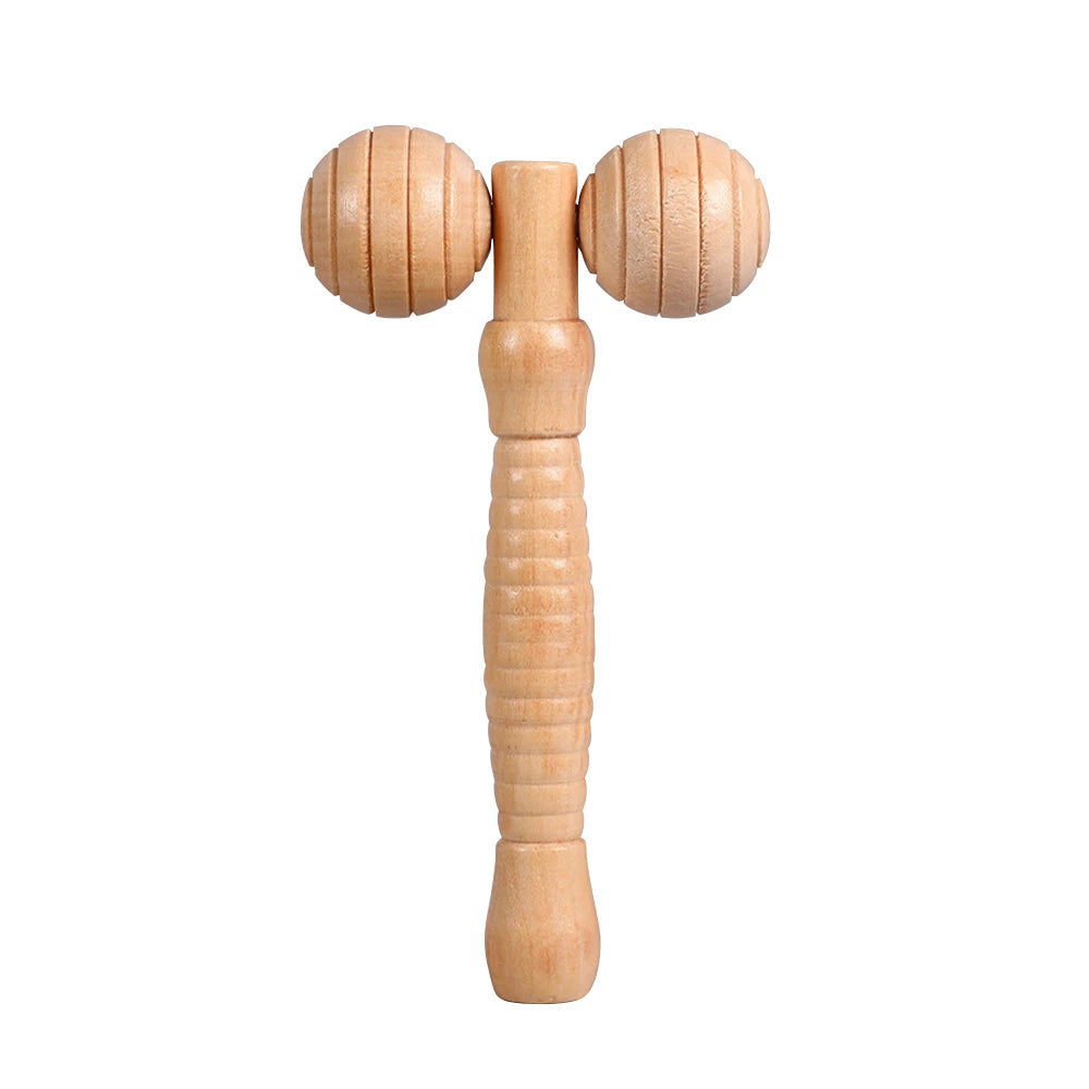 Face Massager Maderoterapia Face Roller Mini Wood Therapy Face Slimming Gua Sha Scraper Facial Lifting Wrinkle Remover