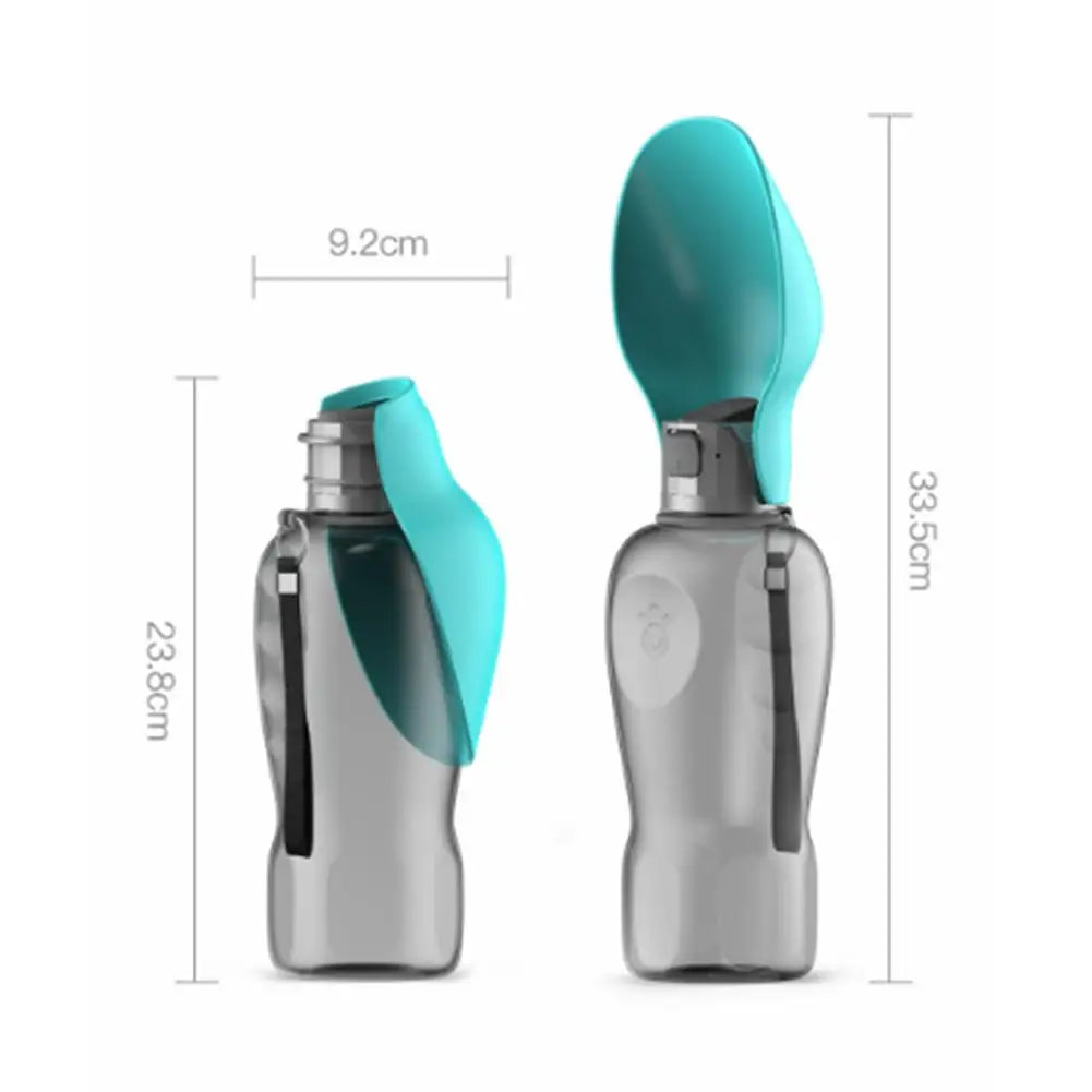Portable Dog Water Bottle Pet Travel Collapsible Bowl Outdoor Hiking Large Capacity Puppy Kitten Drinking Dispenser Leakproof Bo