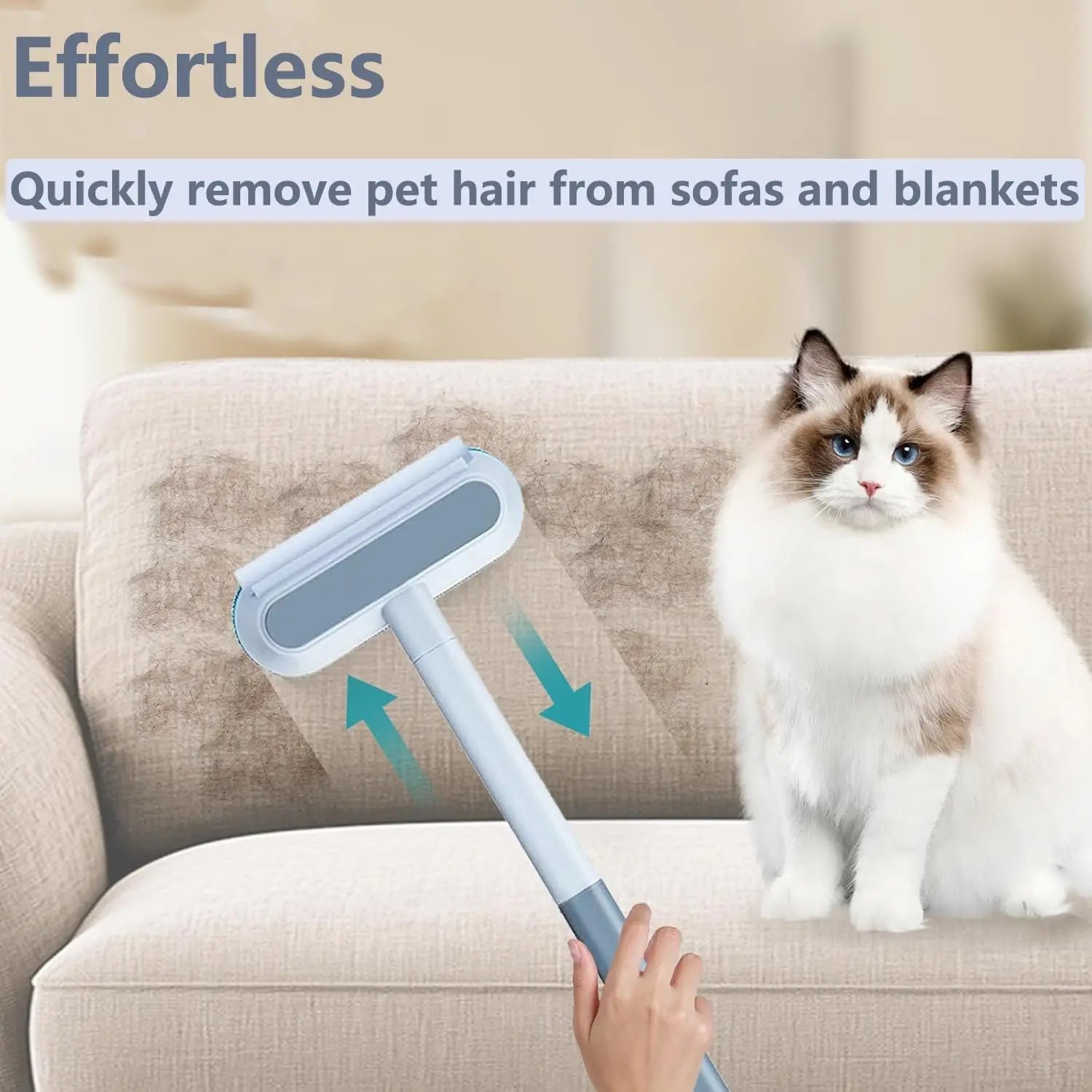 Pet Hair Remover, Reusable, Is an Effective Tool for Cat and Dog Hair Removal and Cleaning, Used for Sofas, Carpets, and Clothes