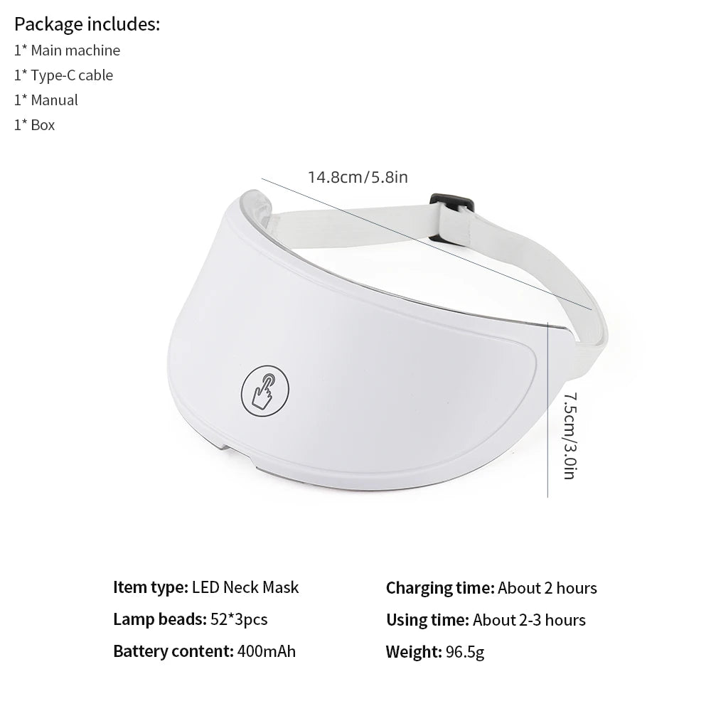 Neck Anti-aging Mask Skin Tightening Lifting Neck Beauty Device Brighten Skin Rejuvenation Improve Neck Muslc Sagging