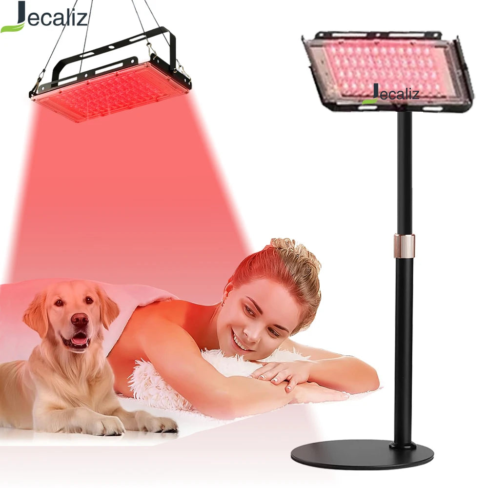 96 LEDs Red Light Therapy Lamp 660nm & 850nm for Facial Skin Care and Full Body Pain Relief