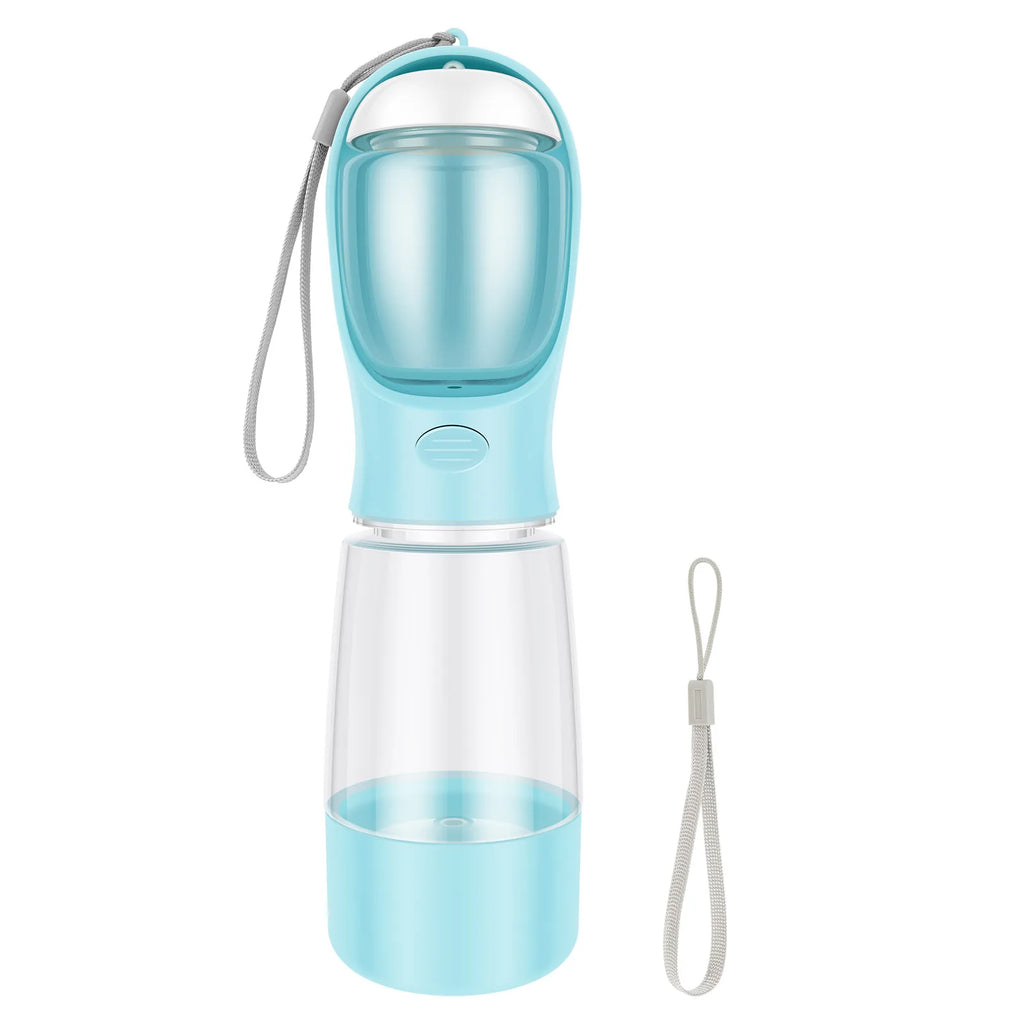 4 In 1 Dog Travel Water Bottle Portable Pet Water Food Cup with 400ml Water 150g Food Storage Design Pet Supplies for Outdoor