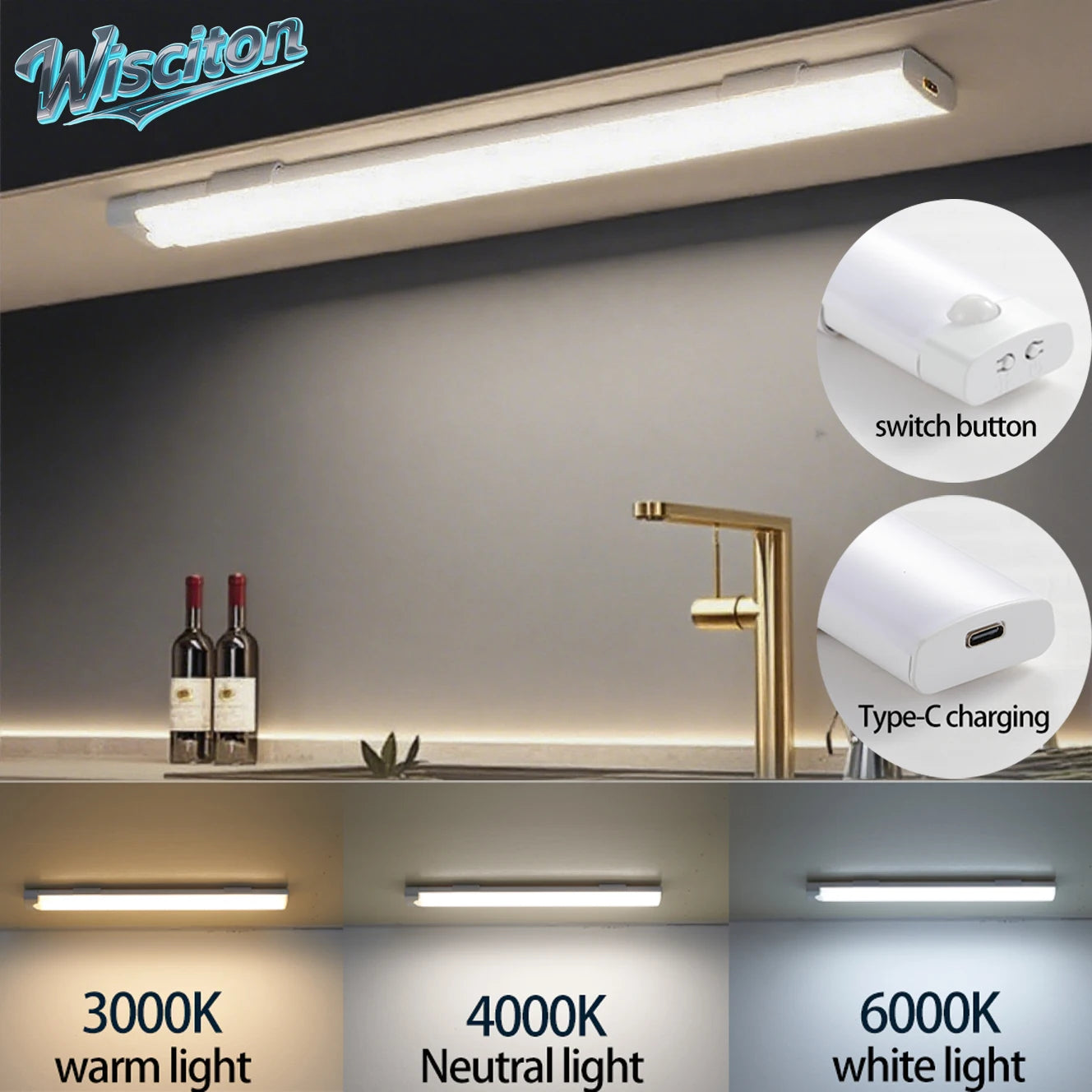 Motion Sensor Light Wireless Motion Sensor LED Night Light for Automotive sensor light Wardrobe Kitchen Stairs Cabinet Room lamp