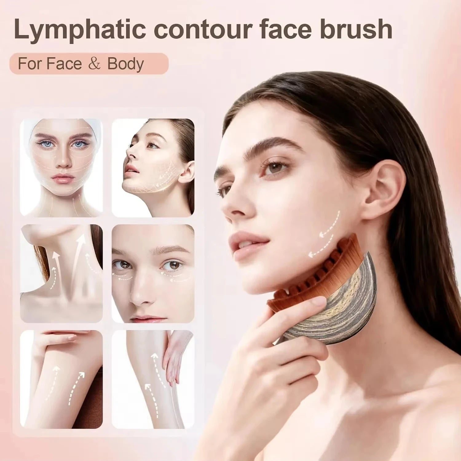 Facial Massage Tool Face Sculpting Gua Sha Ergonomic Chin Lifting Jawline Shaper Reduces Puffiness Skin Tightening Beauty Device