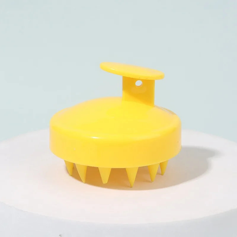 Massager Shampoo Brush Soft Silicone Bristles for Scalp Care Hair Scalp Scrubber Exfoliator for Dandruff Removal Hair Growth