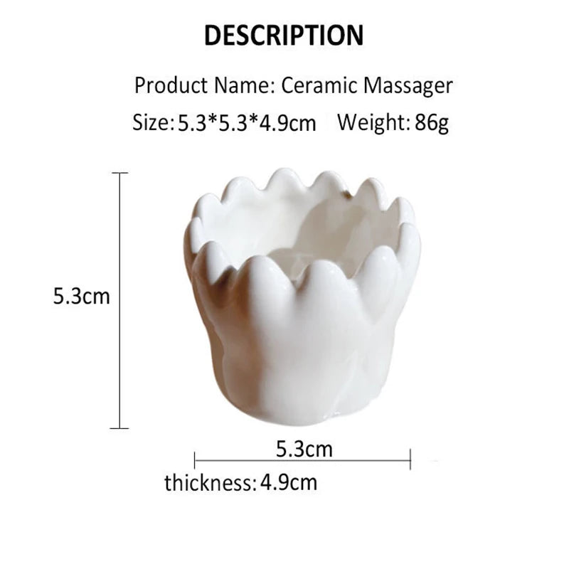 Ceramic Gua Sha For Face Body Massage Tool Body Guasha Board For Relief Massage Face Lift Gua Sha Massager