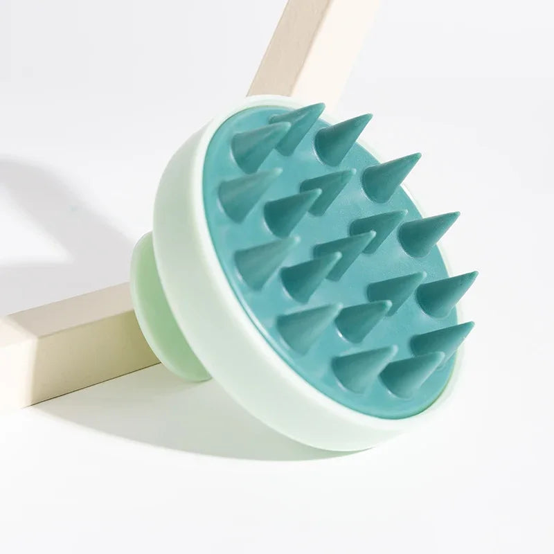 2-in-1 Silicone Scalp Massager & Shampoo Brush - Painless Hair Growth Stimulator for Shower, Gentle Head Spa Tool