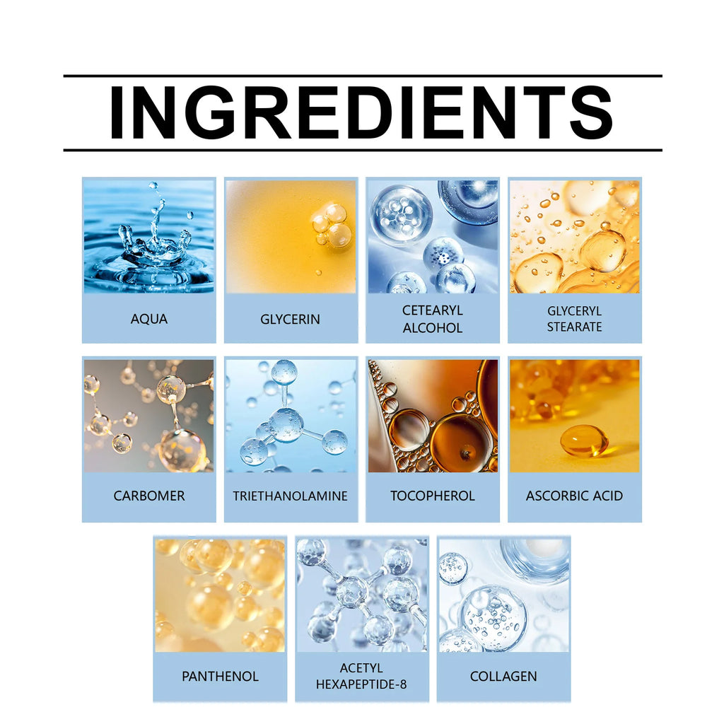 Moisturizing Eye Cream: Gentle, Soft and Hydrating Care for the Eye Area. Apply and Massage.