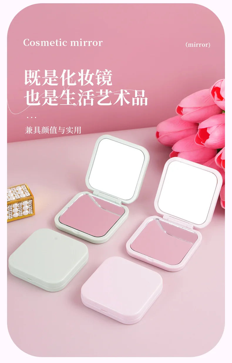Round Mini Makeup Mirror Dustproof Small Makeup Mirror Gift For Birthday