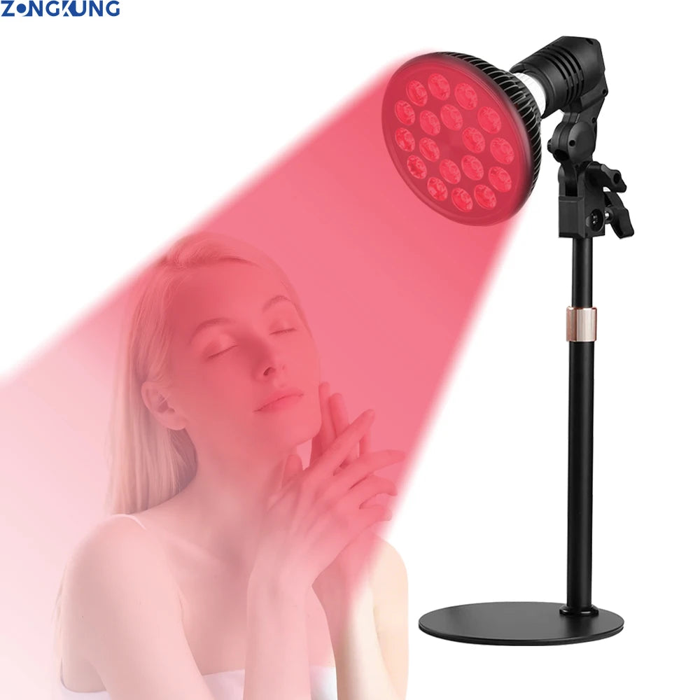 2025 LED Red Light Therapy Device 660nm&850nm Red and Infrared Bulb for Face Body Skin Care Pain Relief