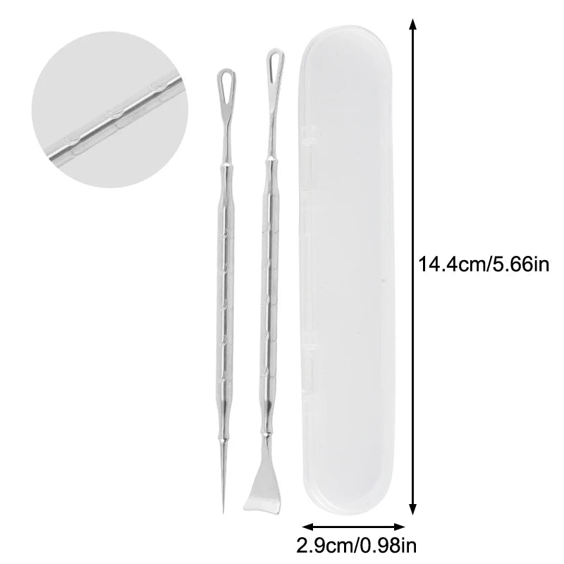 Blackhead Acne Remover Pimple Popper Tool Acne Needle Removing Hair Follicle Cleaning Whitehead Nose Face Blemish Extractor