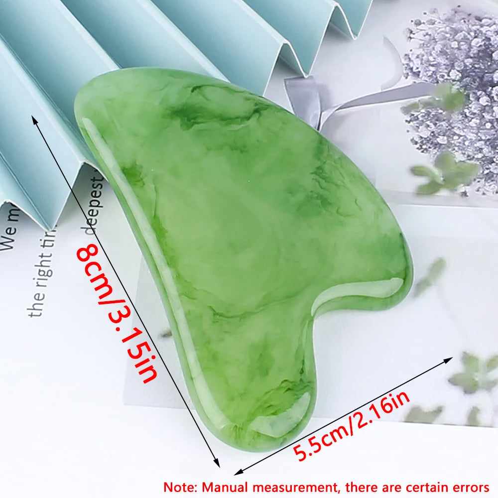Resin Gua Sha Scraping Massage Scraper Face Massager Acupuncture Guasha Board Massager for Face Tool