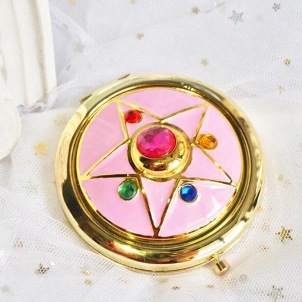 Anime Makeup Mirror Anime Makeup Mirror Star Crystal Star Cosmetic Makeup Folded Mirror Cosplay Prop Folded Mirror Makeup Mirror