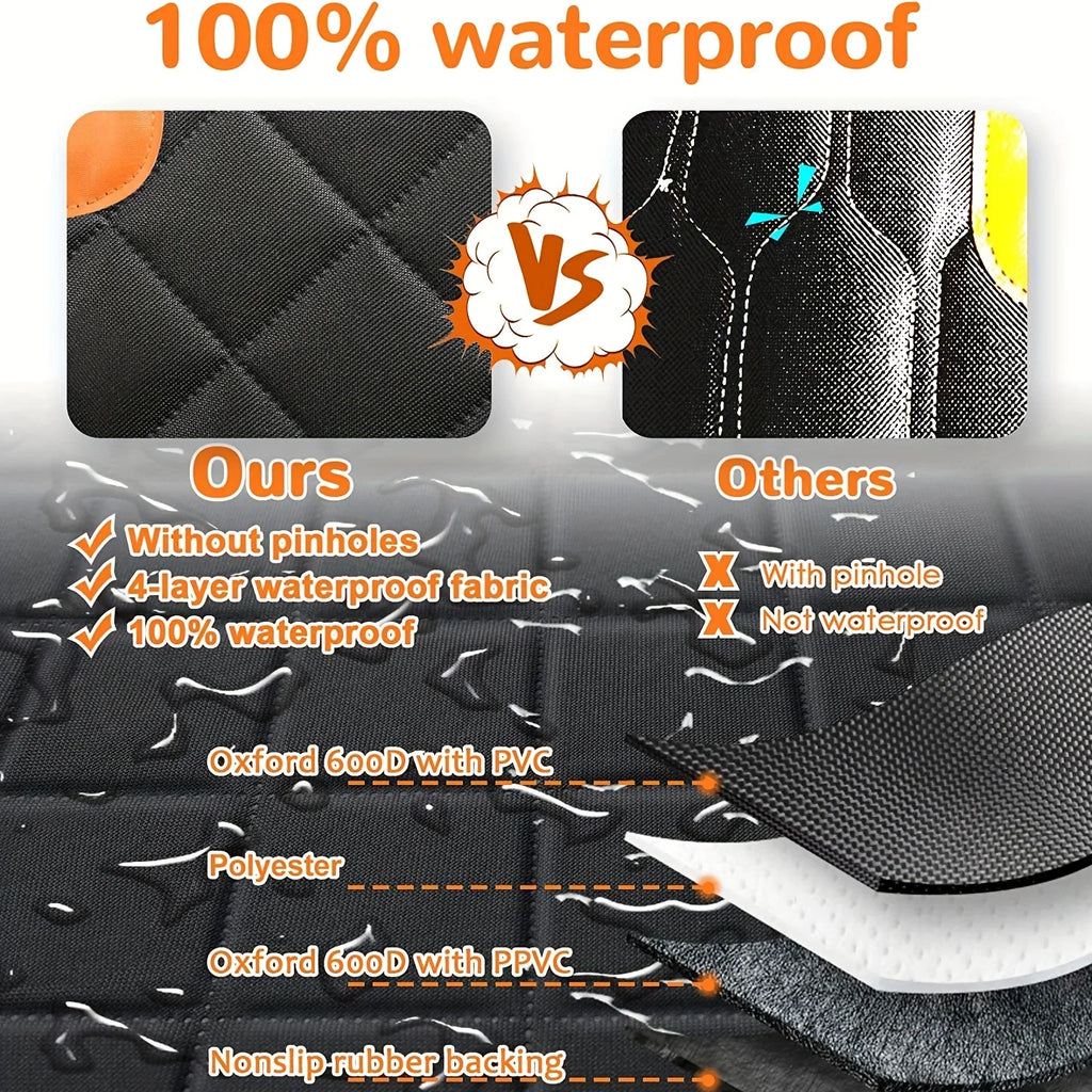 Dog Car Seat Cover for Pets Seat Cover Hammock 600D Heavy Duty Scratch Proof Nonslip Durable Soft Back Seat Covers for Cars