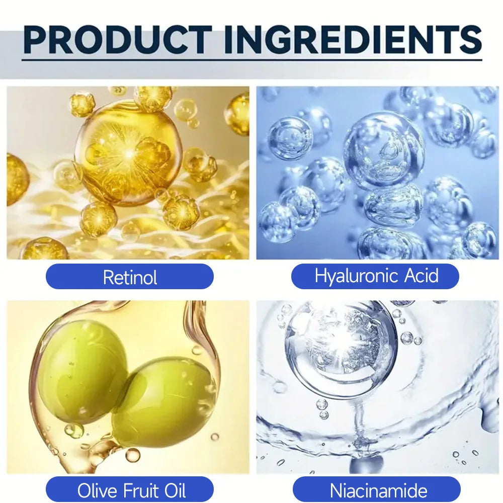 Men's Retinol Collagen Face Cream Skincare Moisturizing Brightening Anti Aging Face Cream Moisturizing Wrinkle Remover Collagen