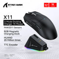 Attack Shark X11  X11SE Wireless Gaming Mouse 3-Mode , PAW3311, 22000DPI, 400IPS, PC Gaming Mouse