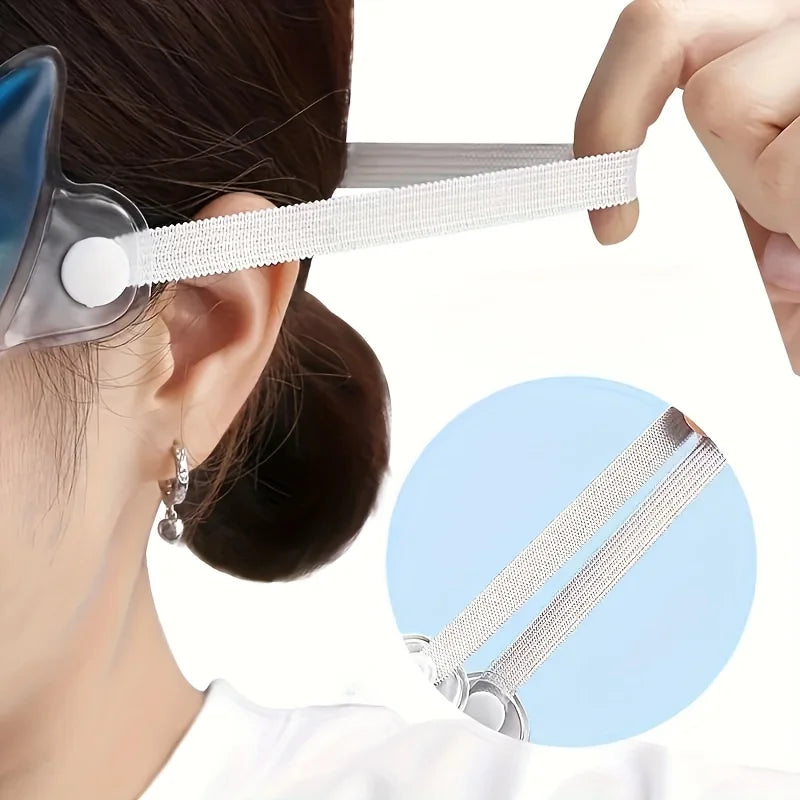 Gel Eye Mask for Cold & Hot Therapy, Reusable Cooling Eye Mask with Eye Holes, Reduces Puffiness, Dark Circles, Migraine