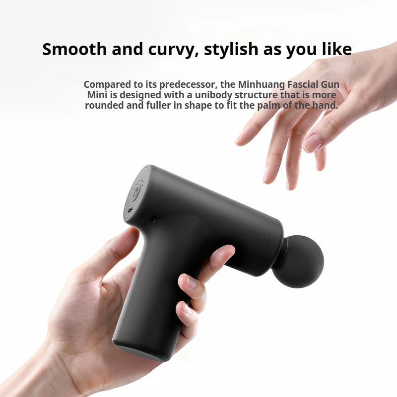Mini Massage Gun Brushless Motor 6 Speed Settings Low Noise 12kg Thrust Portable Muscle Relaxer for Athletes Office Home