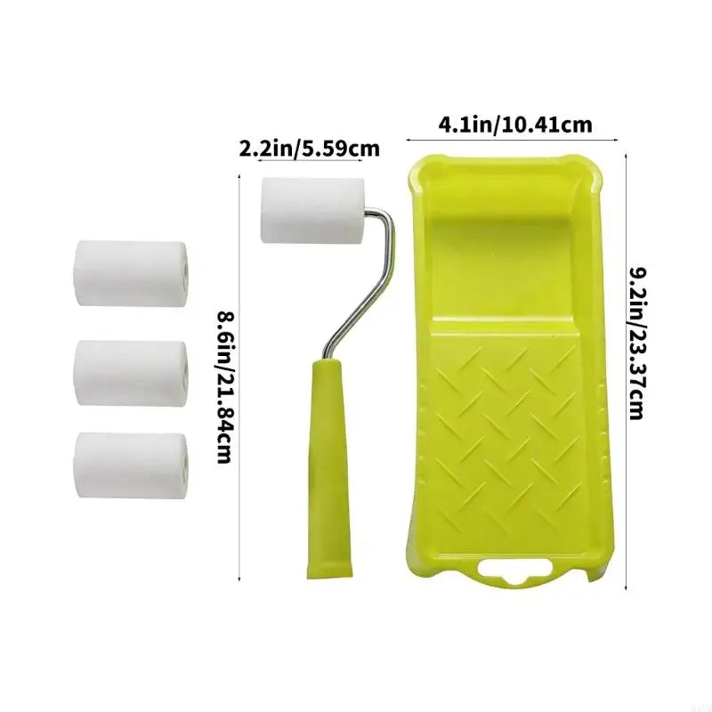 Foam Roller with Frame, Tray For Craft And Home Improvement Tasks M4YD