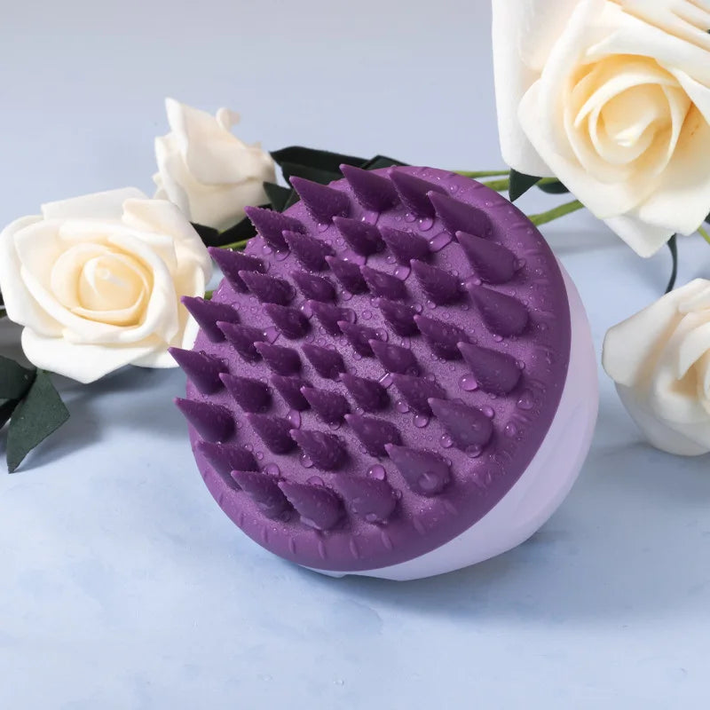 WANMEI Scalp Scrubber, Shampoo, Brush, Massager, Clean Scalp, Comb, Handle, Shampoo Brush, Scalp Exfoliating Brush, Massage Comb