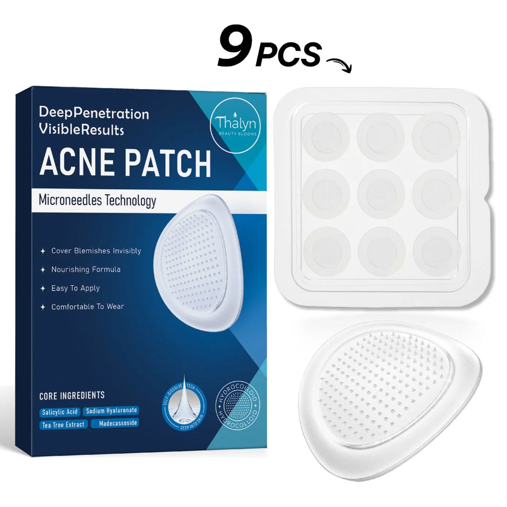 Microneedle Acne Patches | Foil-Wrapped, Portable, Alcohol-Free, Tea Tree & Witch Hazel