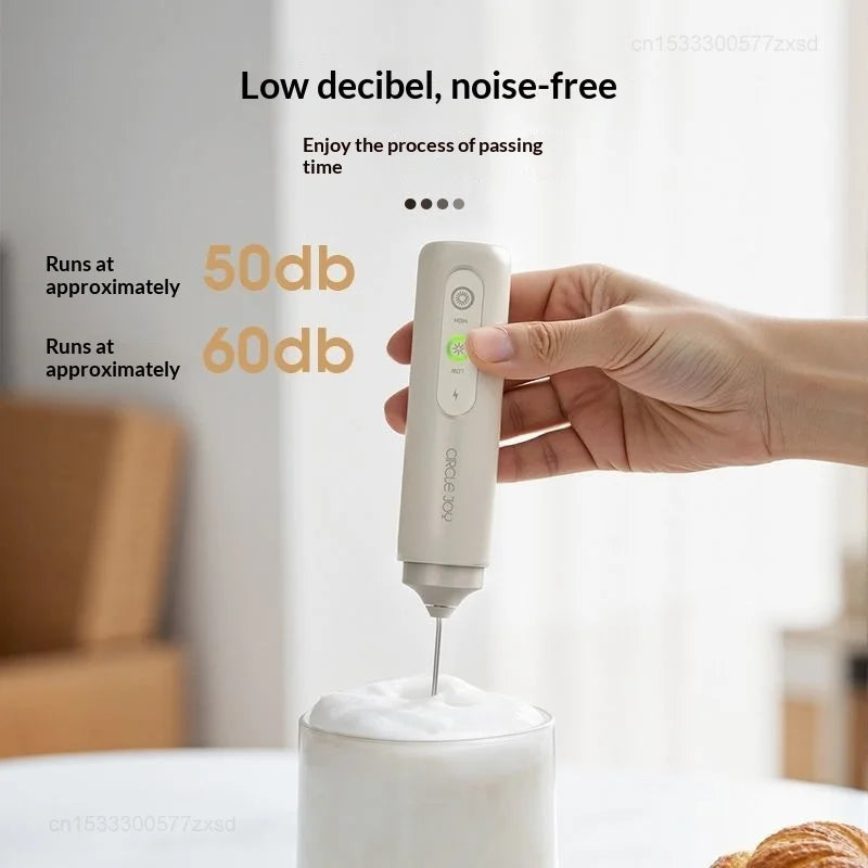 Electric Milk Frother for Home Portable Mini Coffee Milk Frother Whisk for Cooking Egg Mixture Stirrer Kitchen Accessories