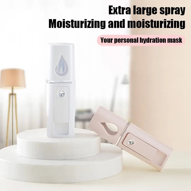 Mini Cold Mist Nano Sprayer Portable Handheld Facial Sprayer Moisturizing and Nourishing Skincare Tool Suitable for Face