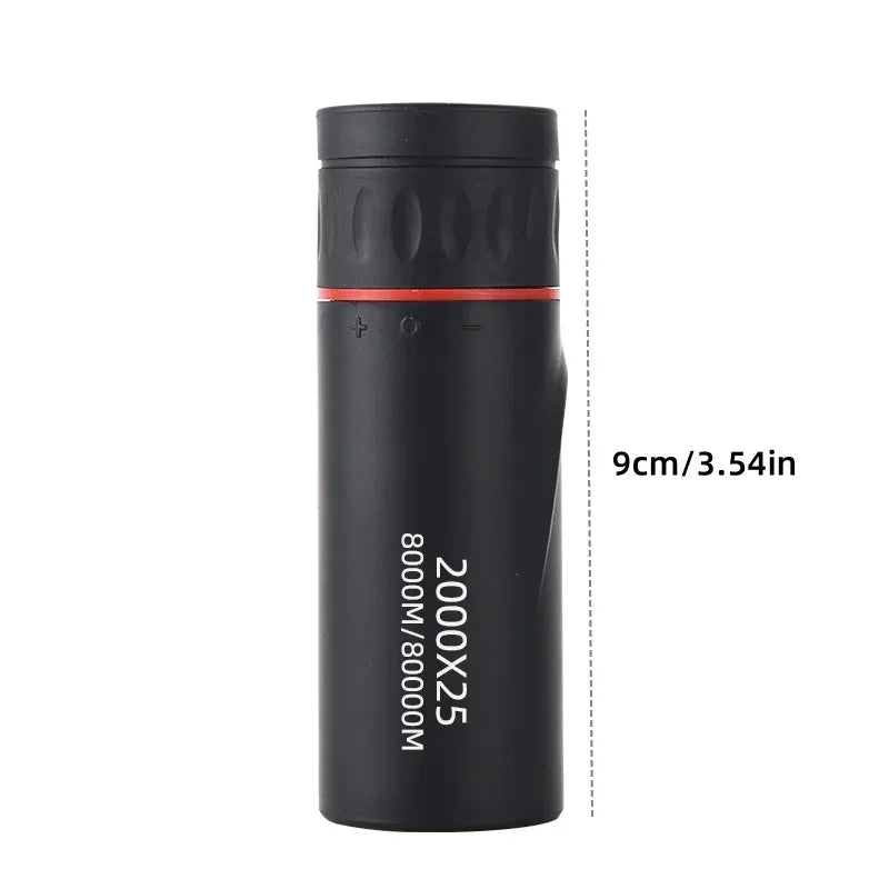 2000x25 HD Monocular Telescope Mini Portable Mobile Phone Telescope with Holder Outdoor Camping Hunting Birdwatching Telescopes