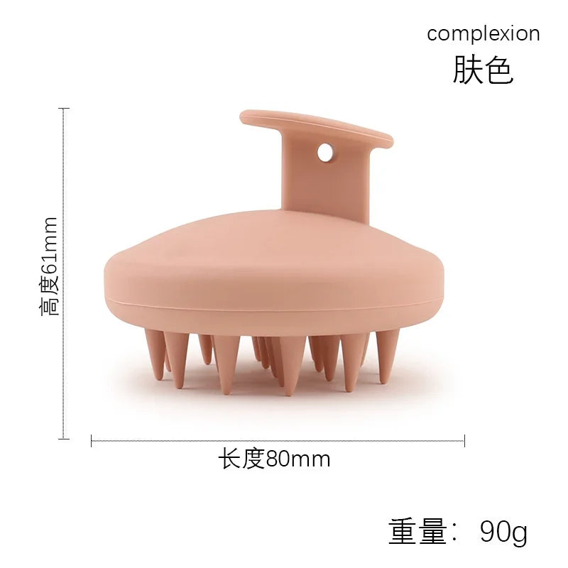 Full Silicone Scalp Brush Hair Massage Scalp Scrubber Shampoo Brush Scalp Massager