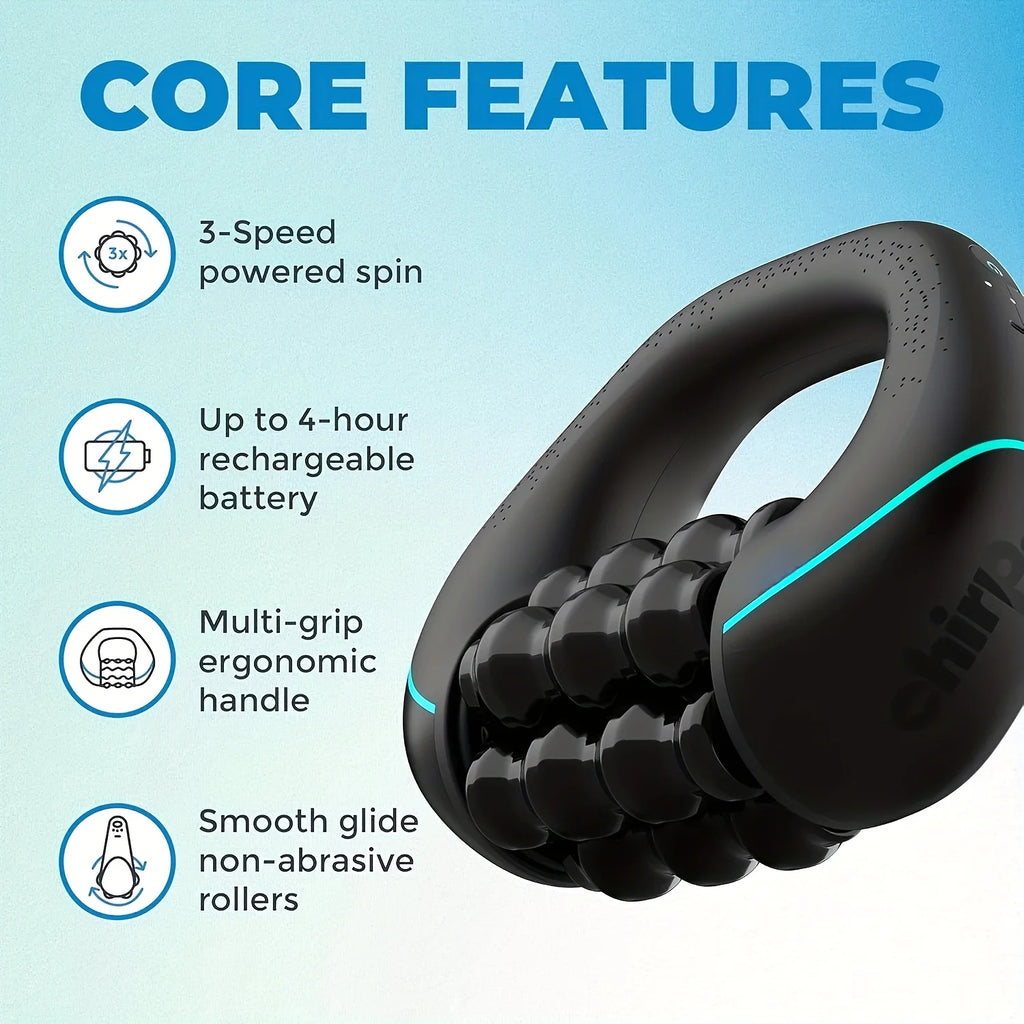 Handheld Electric Massage Roller 3 Speed Vibration Massager Portable Full Body Tool for Neck Shoulder Back Leg Home Office Trave