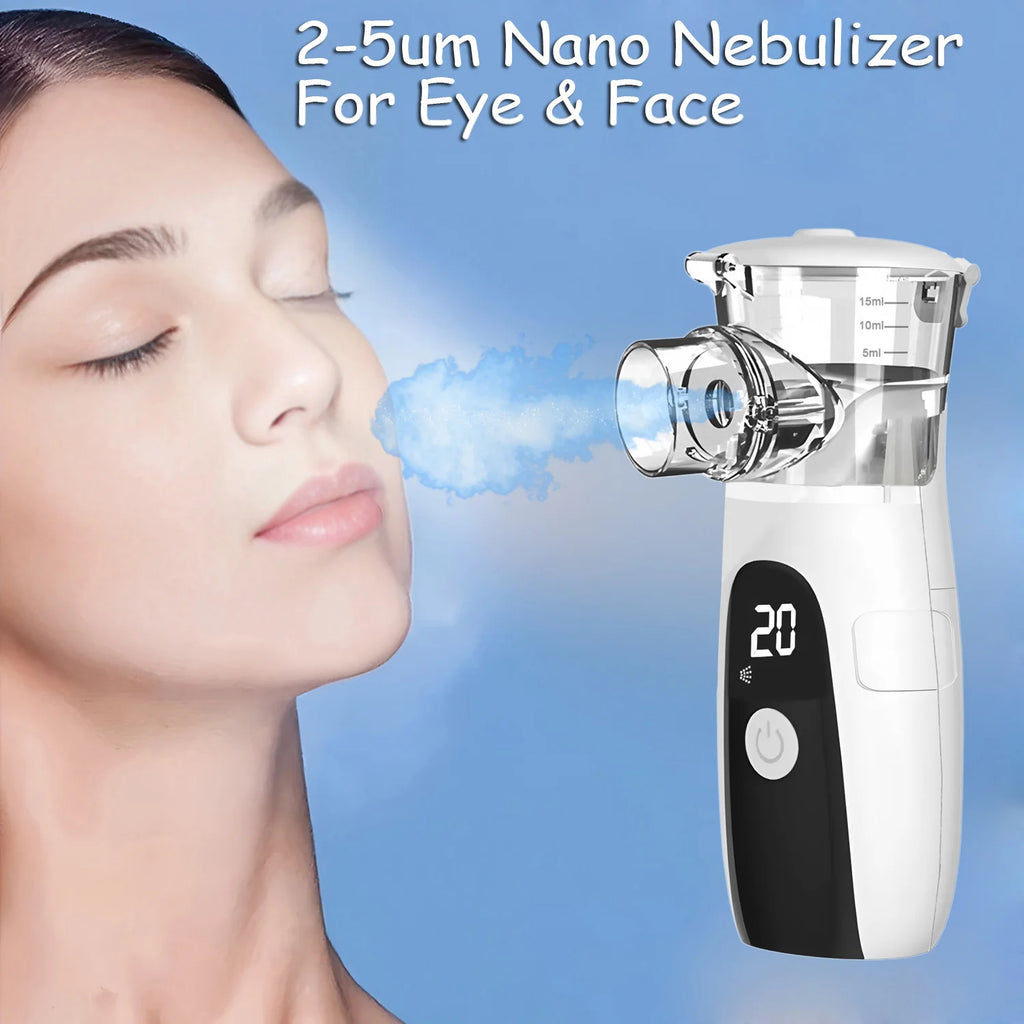 Nano Cold Spray Facial Steamer - Mini Portable Hydrating Beauty Apparatus Skin Care Humidifier