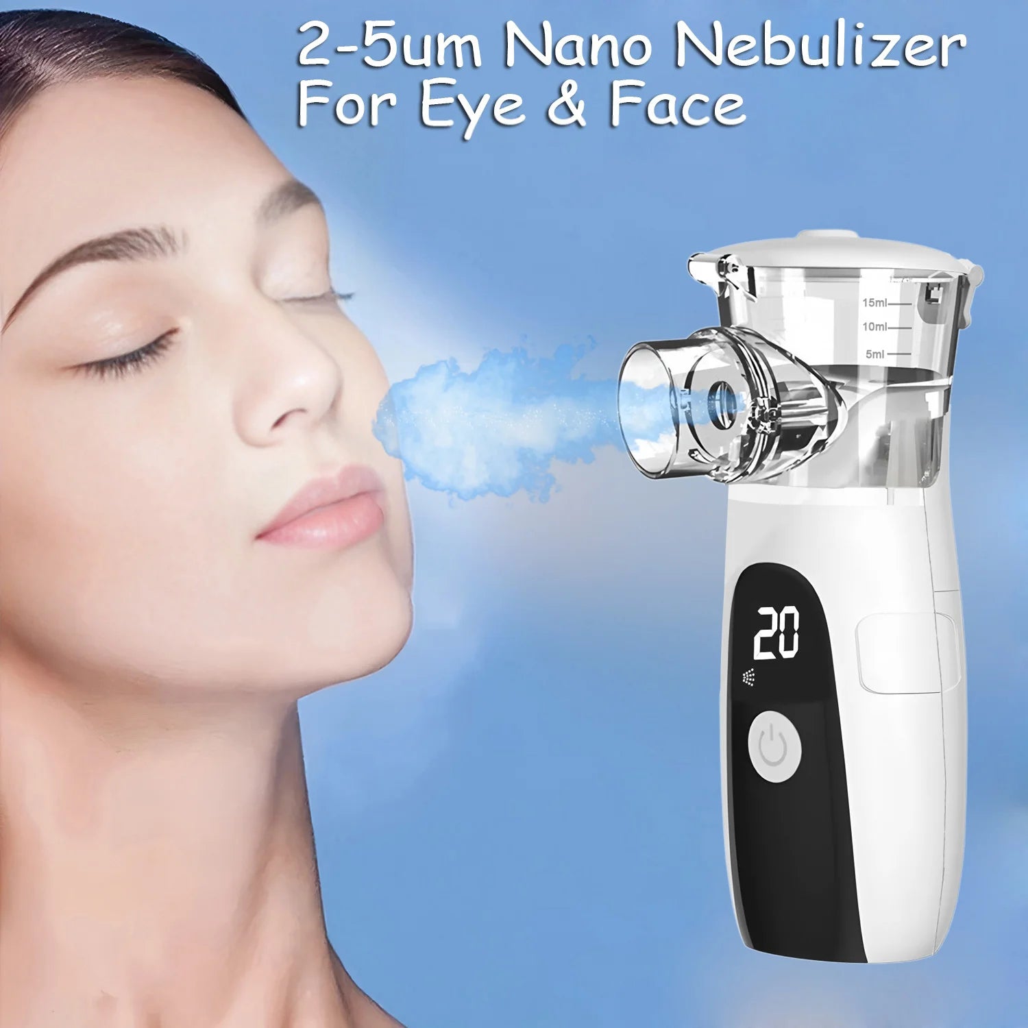 Nano Cold Spray Facial Steamer - Mini Portable Hydrating Beauty Apparatus Skin Care Humidifier