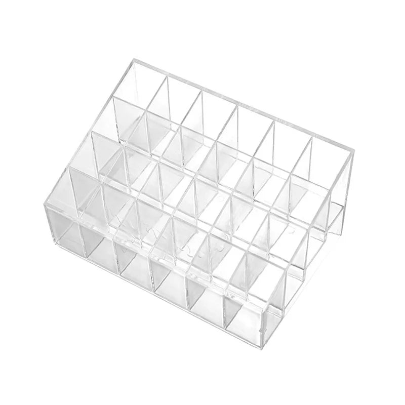 Transparent arylic Trapezoid Lipstick Holder Cosmetic Organizer/display/holder Organizer Stand