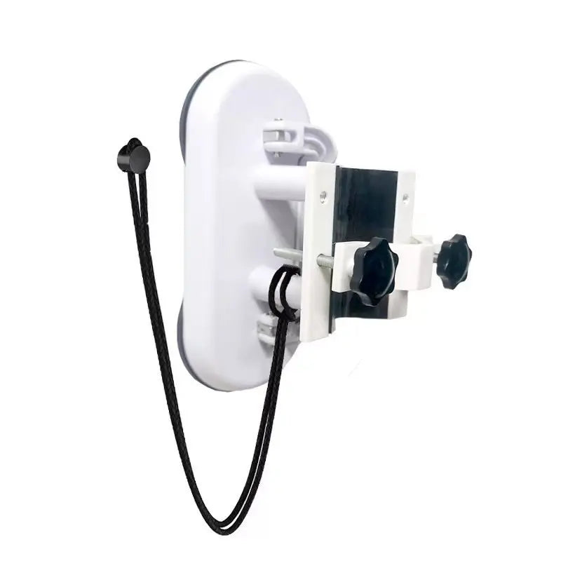 Hands-Free Massage Gun Holder with Double Suction Base, Adjustable Fascia Gun Mount for Muscle Recovery and Fitness Relaxation