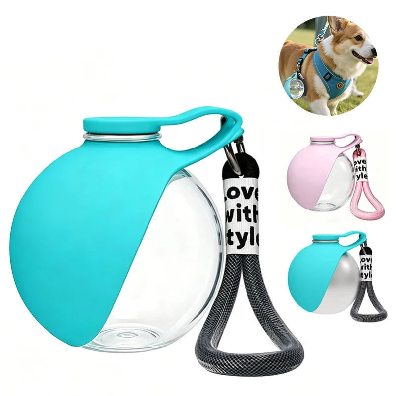 Portable Dog Water Bottle Travel Dog Water Dispenser with Bowl No-Spill Puppy Water Bottle for Walking Hiking Dog Water Bottle
