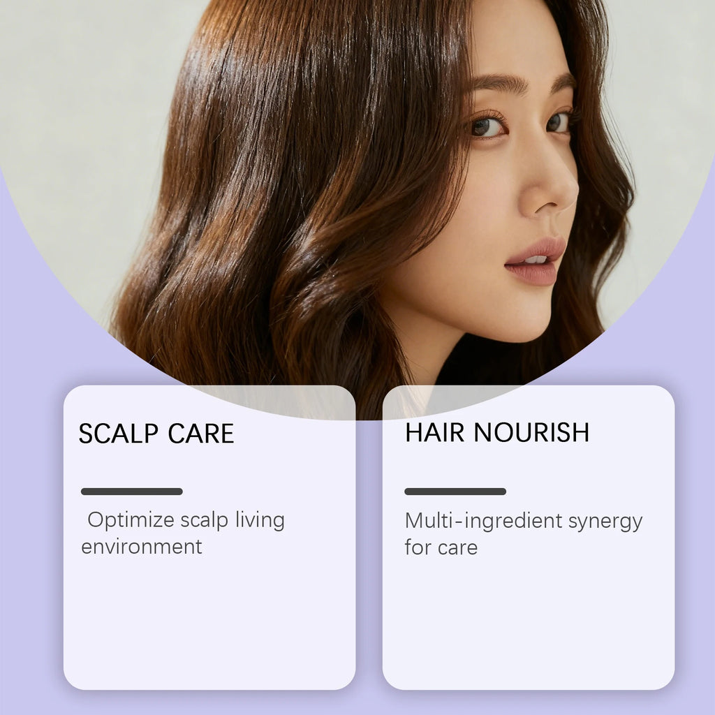 Scalp Care Serum with Built-in Massager Brush Nourishing Treatment Promotes Hair Growth & Reduces Hair Loss Repair Damaged Hair