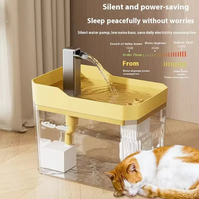 Cat Water Fountain Automatic Pet Water Dispenser for Cats with Filters Fresh Circulating Flowing Water Design Pet Supplies