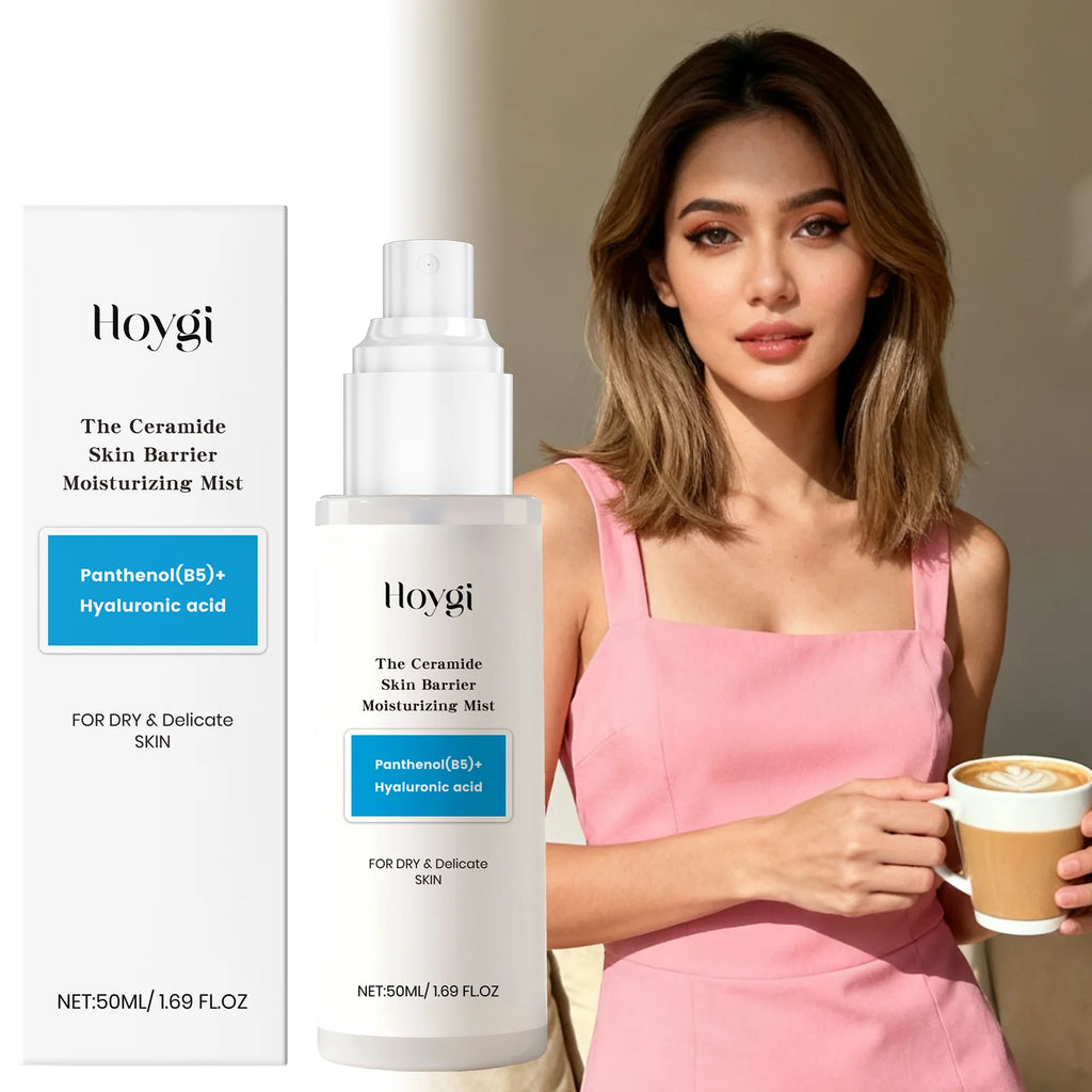 Hyaluronic Acid Facial Spray Hydrating Mist for Dry Skin Ceramide Oil Control Soothing Face Portable Skincare Instant Refresh