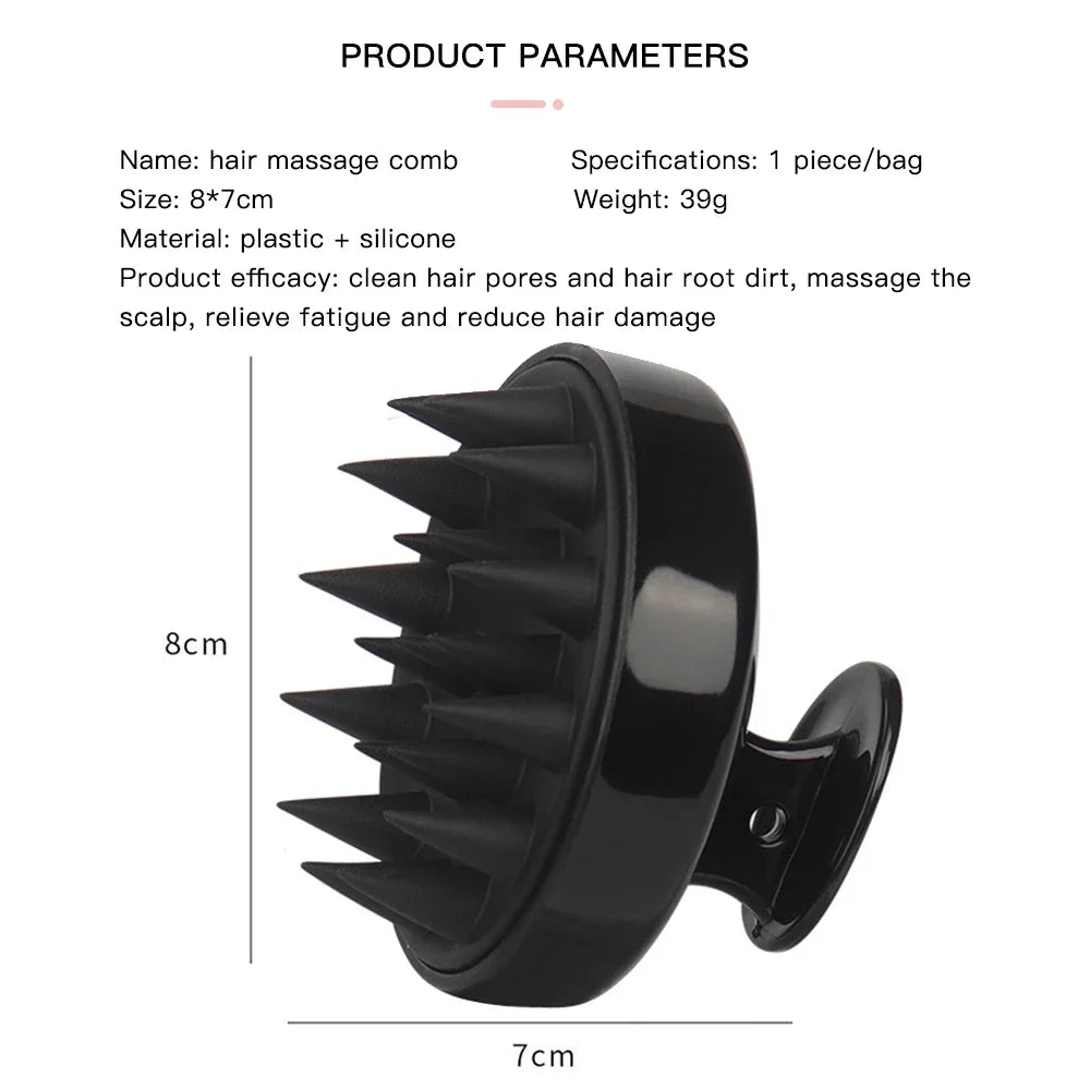 Silicone Scalp Massager Shampoo Brush Scalp Brush for Hair Growth / Dandruff Removal, Hair Scrubber Scalp Stimulator Exfoliator