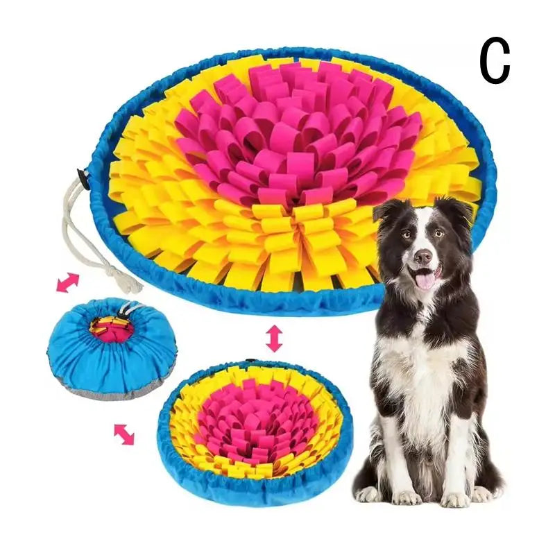 Snuffle Mat for Pets Interactive Foraging , Brain-Boosting Feed Game, Travel-Suitable, Ideal for Dogs and Cats.