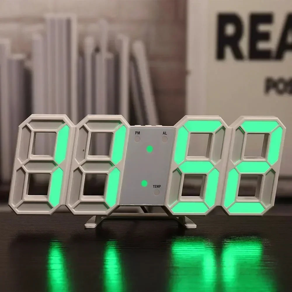 Digital Clock Table Clocks Wall Decor Desk Watches LED Interior Living Room Modern Home Decoration Digital. Electronic Alarm