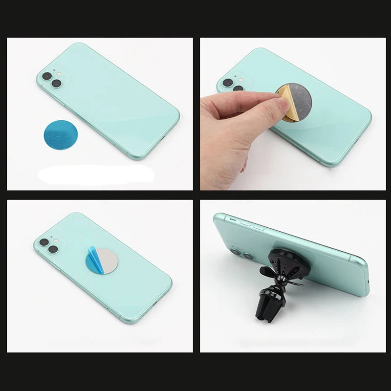 5/10pcs Phone Metal Plates for Magsafe Cellphone Holder Iron Sheet Universal Sticker Disk Mount for iPhone 17 16 15 Pro Samsung