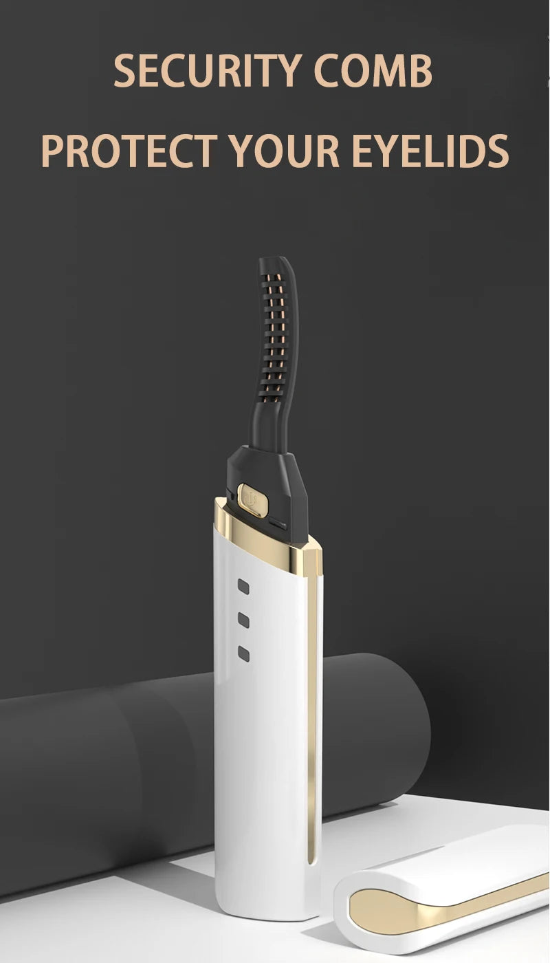 1081 Wholesale Private Label 3d Magnetic With Rose Gold Mini Electric Makeup Sets Tools Plastic Heated Eyelash Curler