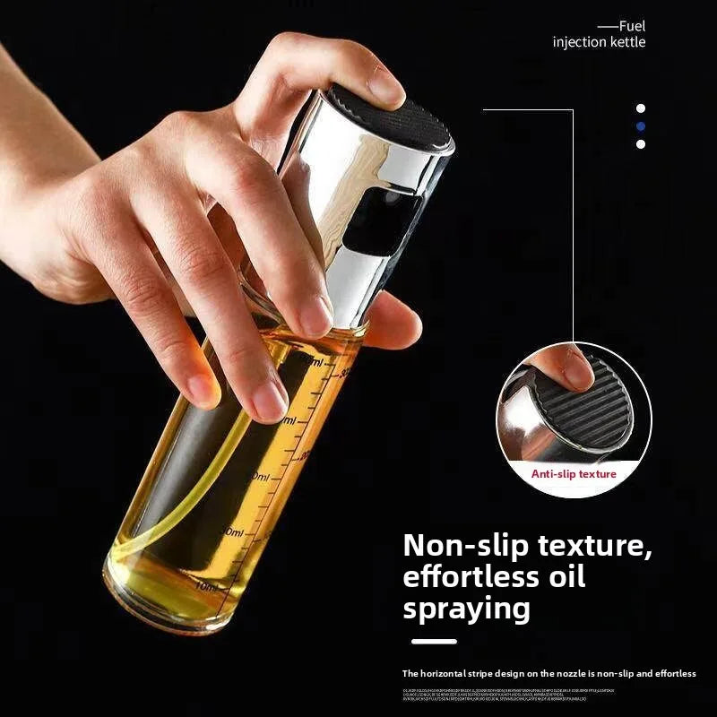 Spray Oil Bottle Glass Oil Sprayer for Air Fryer Kitchen Cooking Olive Oil Dispenser Healthy Diet Low Fat BBQ Salad Cooking Tool