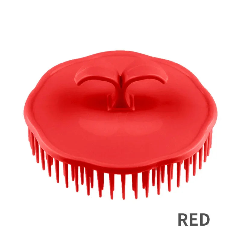 Head Massage Brush Soft Glue Shampoo Brush Bathroom Products Plastic Sanitary Comb Washing Hair Scalp Shower Silicone Hair Brush