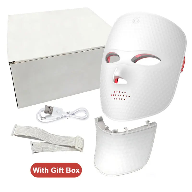7 Colors LED Face Mask Facial LED Mask Skin Care Facial Spa Home Use Beauty Machine